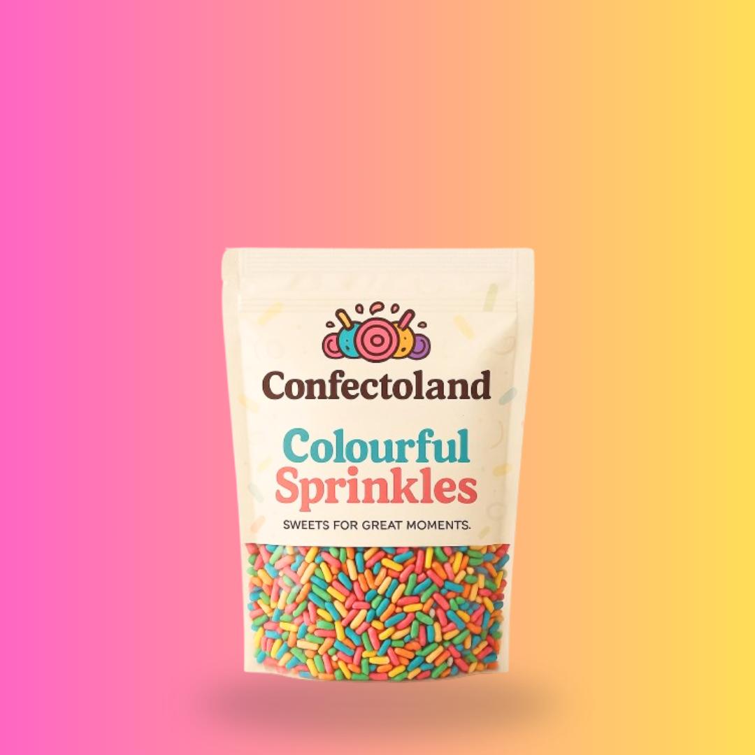 COLOURFUL SPRINKLES | VIBRANT | CRUNCHY | FOOD GRADE | Confectoland