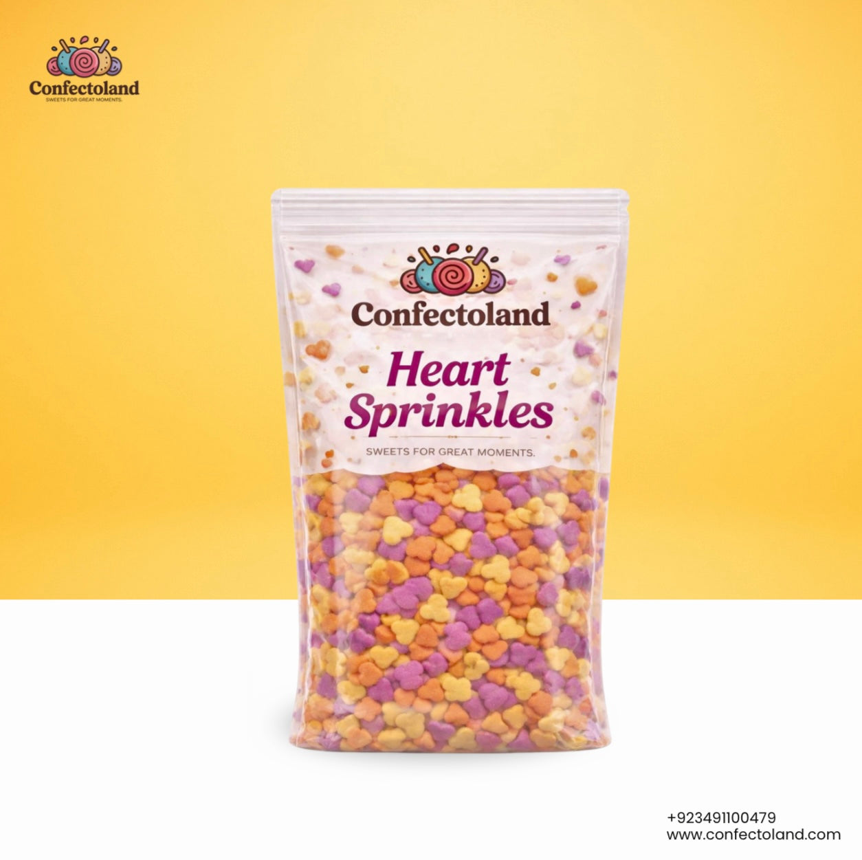 Heart Sprinkles - Colorful Baking Decoration | Confectoland