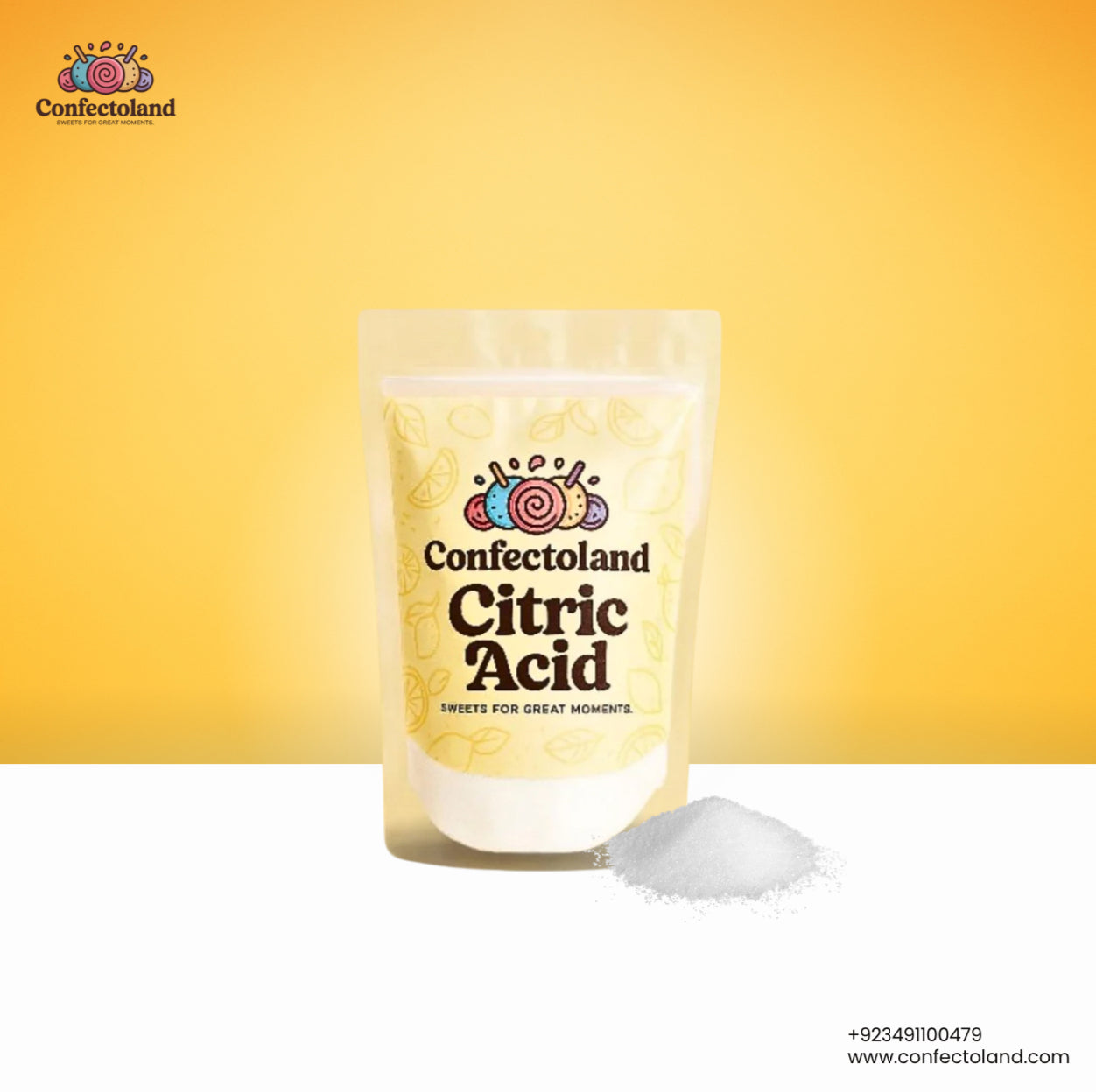 Citric Acid Powder - Pure Food Grade | Confectoland