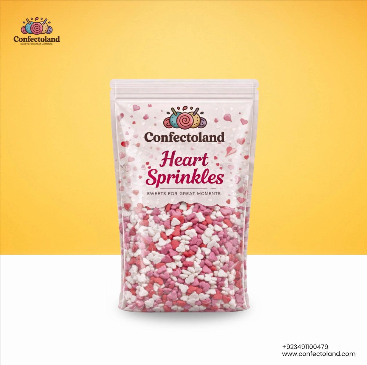 Heart Sprinkles - Colorful Baking Decoration | Confectoland