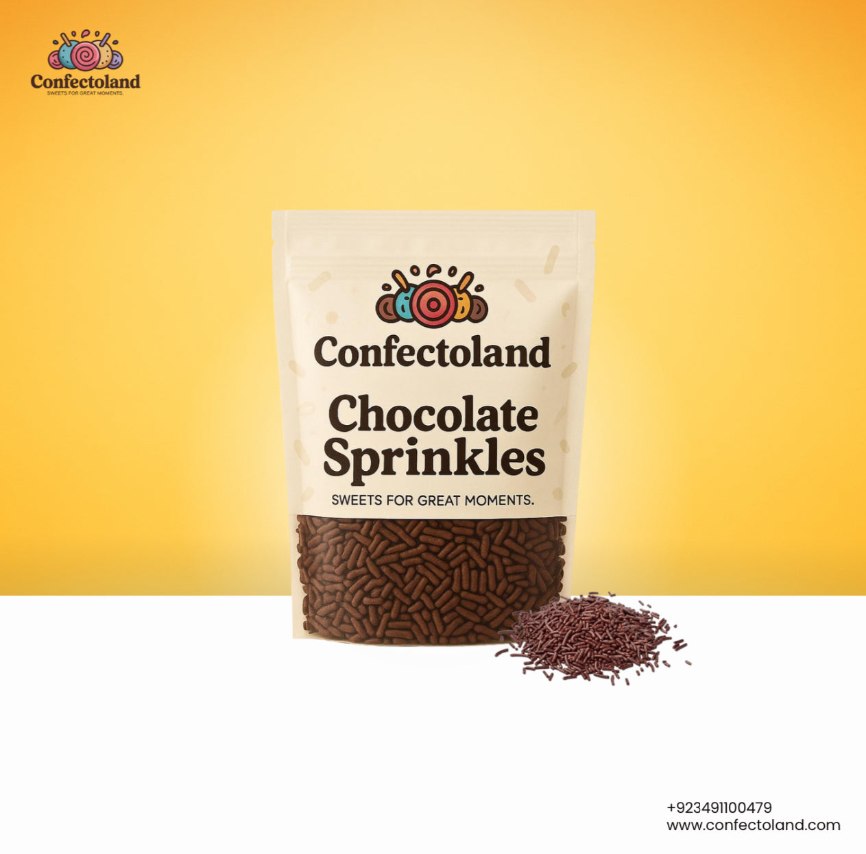 Chocolate Sprinkles - Premium Dessert Topping | Confectoland