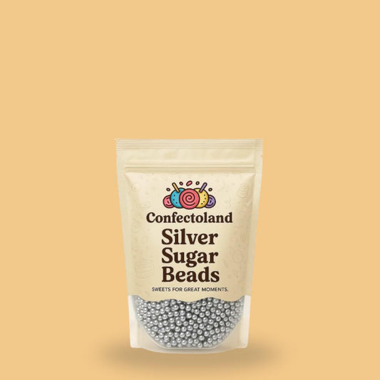 SUGAR BEADS | SILVER-COATED | FOOD GRADE | Confectoland