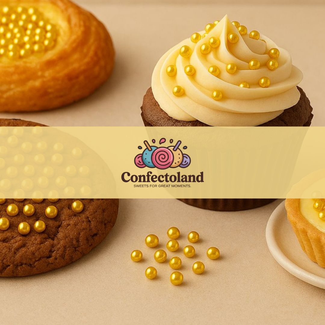 SUGAR BEADS | GOLDEN-COAT | FOOD GRADE | Confectoland