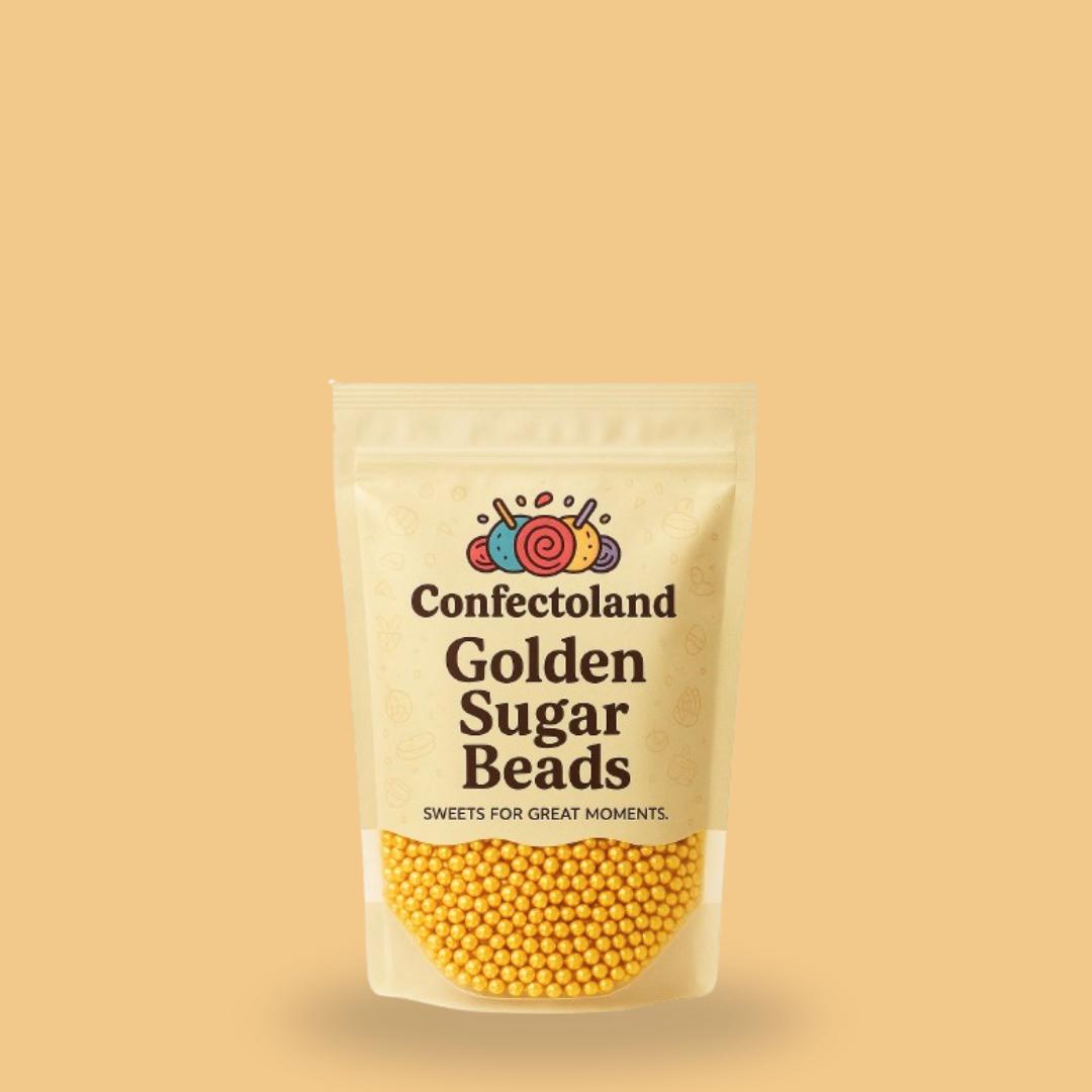 SUGAR BEADS | GOLDEN-COAT | FOOD GRADE | Confectoland